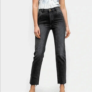 Rolla’s  Miller Slim Fit Mid-High Rise Jeans Dark Grey Denim Size 26